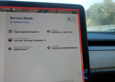 2023 Tesla Model Y из США, поврежденный, VIN 7SAYGDEF3PF940472